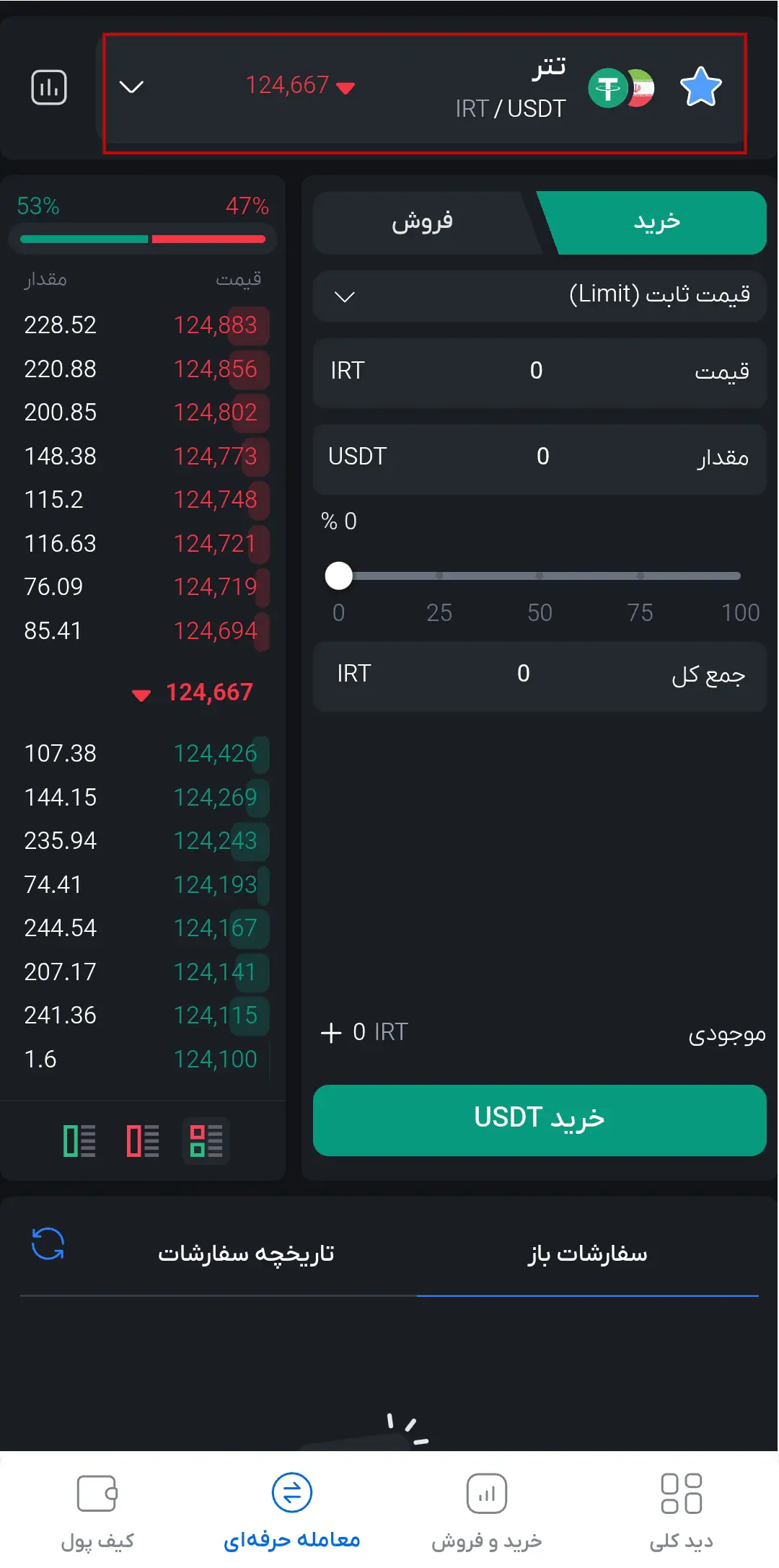 انتخاب ارز در بازار p2p سرمایکس
